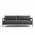 Sofa schwarz mit Stoffbezug für das Wohnzimmer 200 x 90 x 80cm